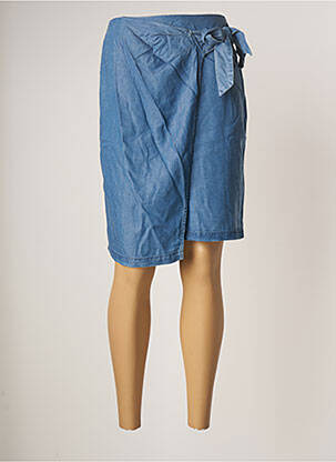 Jupe mi-longue taille normale bleu ONE STEP femme