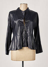 Veste casual col rond noir QUATTRO femme