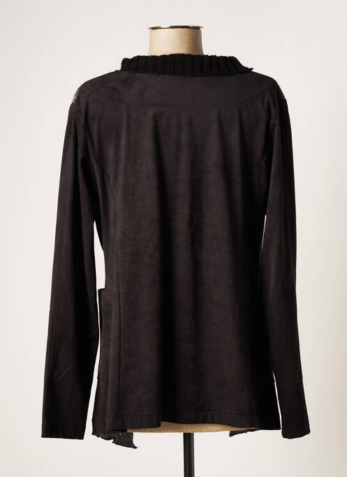 Gilet manches longues noir QUATTRO pour femme