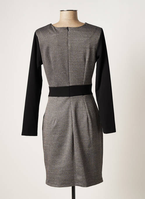 Robe mi-longue gris QUATTRO pour femme