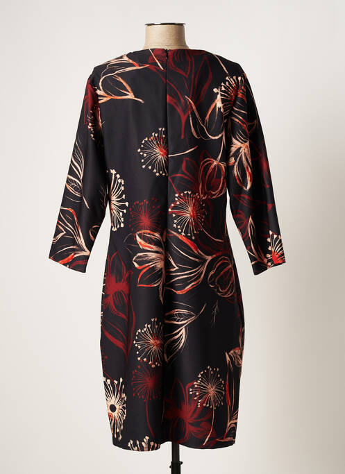 Robe mi-longue noir QUATTRO pour femme