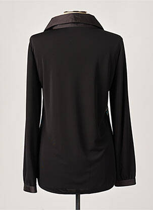 Chemisier imprimé fantaisie manches longues noir QUATTRO femme