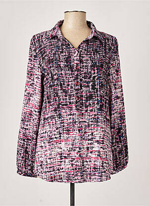 Blouse imprimé fantaisie manches longues rose QUATTRO femme