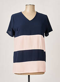 Blouse légère et transparente manches courtes rose QUATTRO femme