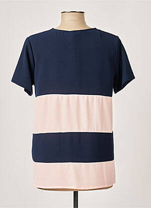 Blouse légère et transparente manches courtes rose QUATTRO femme