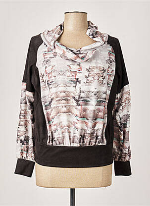 Top imprimé fantaisie manches longues gris QUATTRO femme