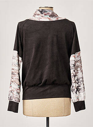 Top imprimé fantaisie manches longues gris QUATTRO femme
