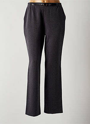 Pantalon droit stretch taille haute gris QUATTRO femme