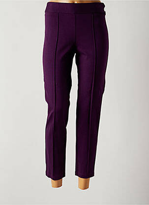 Jegging tissage jersey taille haute violet QUATTRO femme