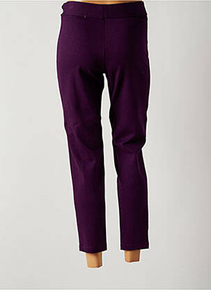 Jegging tissage jersey taille haute violet QUATTRO femme