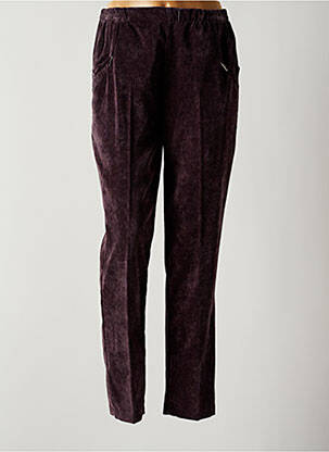 Pantalon droit violet QUATTRO pour femme