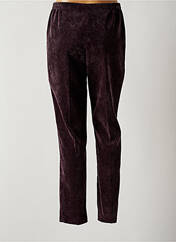 Pantalon droit violet QUATTRO pour femme seconde vue