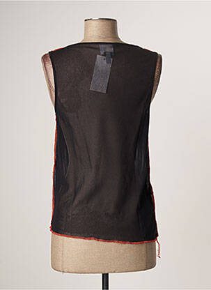 Top stretch sans manche noir GUY DUBOUIS femme