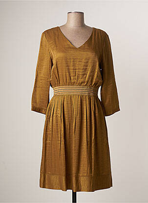 Robe mi-longue manches 3/4 manches 3/4 vert LE PETIT BAIGNEUR femme