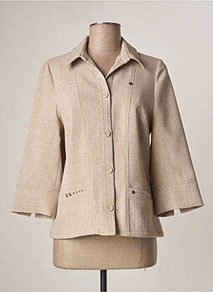 Veste casual poches beige GUY DUBOUIS femme
