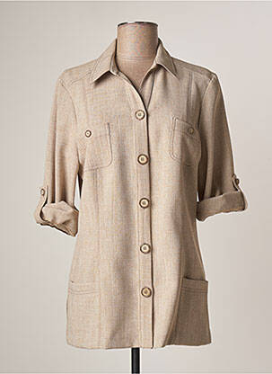 Veste casual poches beige GUY DUBOUIS femme
