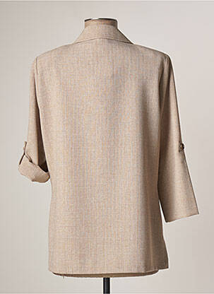 Veste casual epaulette beige FRANCE RIVOIRE femme