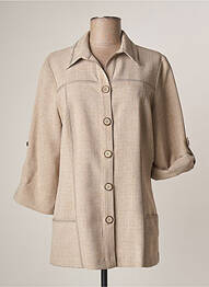 Veste casual poches beige IMPULSION femme
