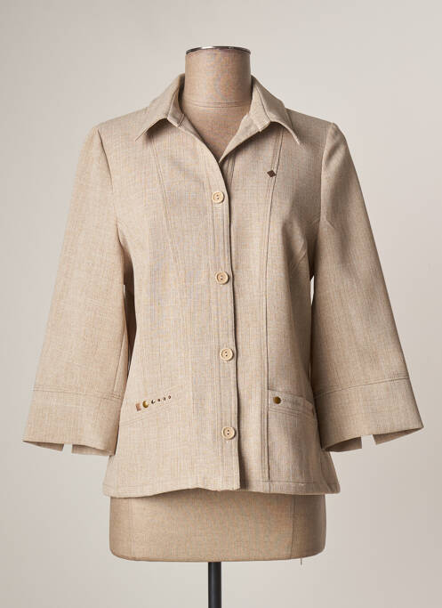 Veste casual poches beige IMPULSION femme