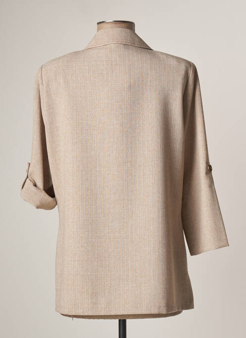 Veste casual beige FRANCE RIVOIRE pour femme
