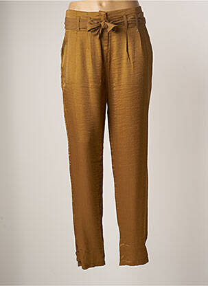 Pantalon droit taille normale taille normale marron LE PETIT BAIGNEUR femme