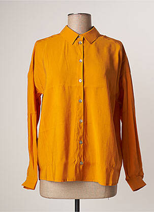 Chemisier coupe fluide manches longues orange LE PETIT BAIGNEUR femme