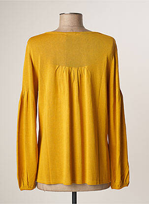 Pull coupe cintrée manches longues jaune LE PETIT BAIGNEUR femme