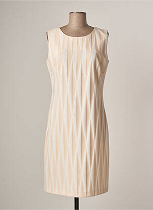Robe mi-longue sans manche sans manche beige MERI & ESCA femme