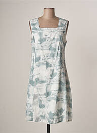 Robe mi-longue imprimé fantaisie sans manche gris MERI & ESCA femme
