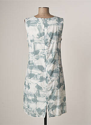 Robe mi-longue imprimé fantaisie sans manche gris MERI & ESCA femme