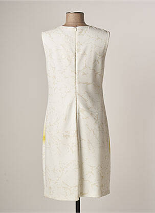 Robe mi-longue imprimé fantaisie sans manche blanc MERI & ESCA femme