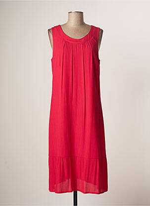 Robe mi-longue sans manche sans manche rose MERI & ESCA femme