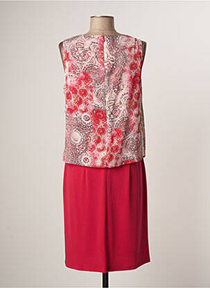 Robe mi-longue coupe fluide sans manche rose MERI & ESCA femme