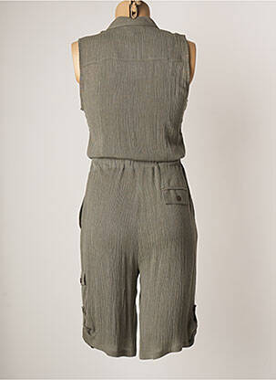 Combishort fermeture boutonnée sur le devant sans manche vert MERI & ESCA femme