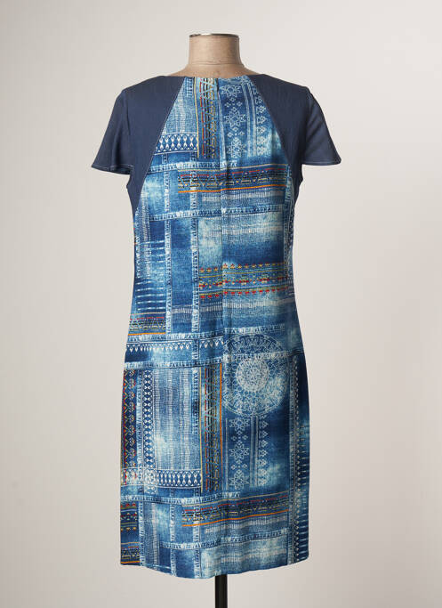 Robe mi-longue bleu MERI & ESCA pour femme