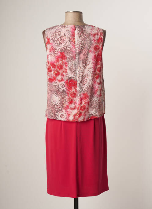 Robe mi-longue rose FRANCE RIVOIRE pour femme