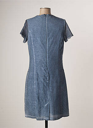 Robe mi-longue manches courtes manches courtes bleu MERI & ESCA femme
