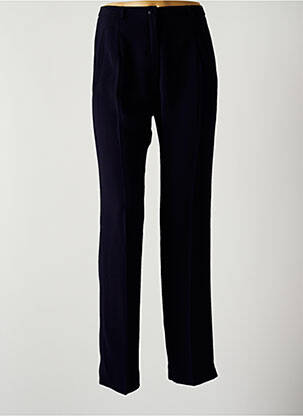 Pantalon droit tissage crêpe taille normale bleu GUY DUBOUIS femme