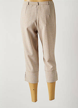Pantacourt stretch taille normale beige FRANCE RIVOIRE femme