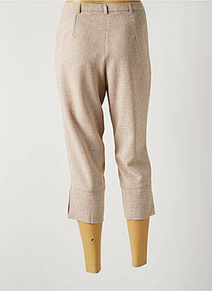 Pantacourt stretch taille normale beige GUY DUBOUIS femme