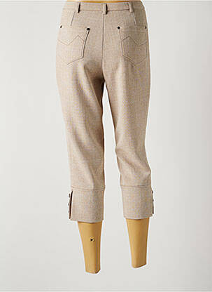 Pantacourt stretch taille normale beige FRANCE RIVOIRE femme