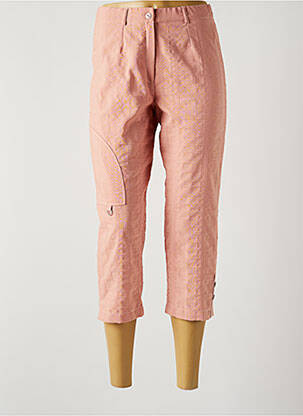 Pantacourt coupe droite taille normale rose MERI & ESCA femme