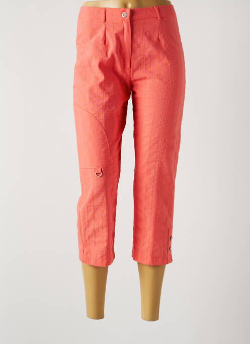 Pantacourt coupe droite taille normale rose IMPULSION femme
