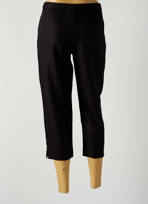 Pantacourt noir FRANCE RIVOIRE pour femme