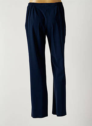 Pantalon droit stretch taille normale bleu FRANCE RIVOIRE femme