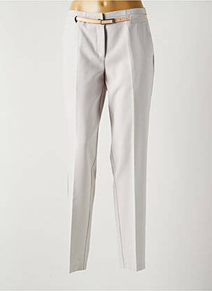 Pantalon chino taille normale taille normale gris FRANCE RIVOIRE femme