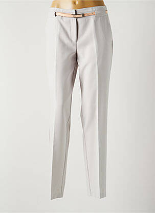 Pantalon chino gris FRANCE RIVOIRE pour femme