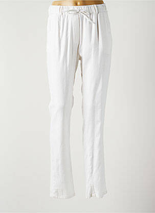 Pantalon droit blanc LISA CHESNAY pour femme