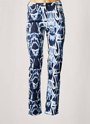 Pantalon slim bleu GUY DUBOUIS pour femme