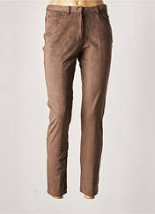 Pantalon slim marron MERI & ESCA pour femme seconde vue